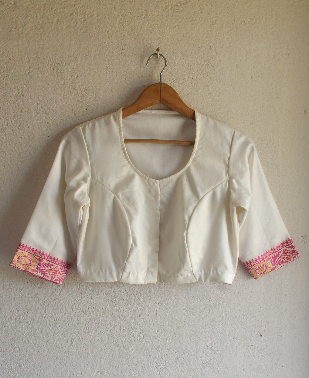 Kora White Saree Blouse